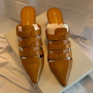 Bruno Premi Women's Tan Leather Mules